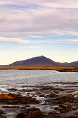 Landscape at Iceland coast