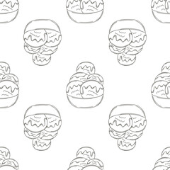 Coloring seamless pattern. Print for cloth design, textile, fabric, wallpaper