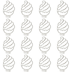 Coloring seamless pattern. Print for cloth design, textile, fabric, wallpaper