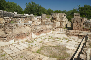Hadrianic Baths in Aphrodisias Ancient City in Aydin, Turkiye