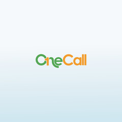 ONE CALL logo design idea