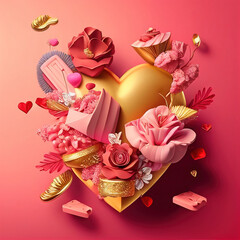 romantic love theme, valentine's day, sweets
generated sketch art