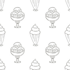 Coloring seamless pattern. Print for cloth design, textile, fabric, wallpaper
