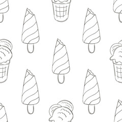 Coloring seamless pattern. Print for cloth design, textile, fabric, wallpaper