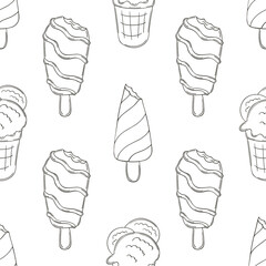 Coloring seamless pattern. Print for cloth design, textile, fabric, wallpaper