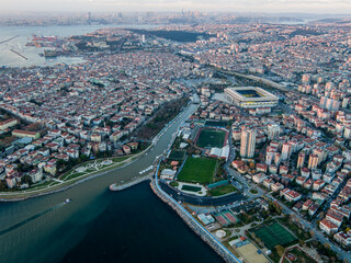 Fototapeta na wymiar city of istanbul aerial view