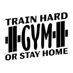 Obraz premium train hard gym or stay home design