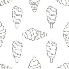 Coloring seamless pattern. Print for cloth design, textile, fabric, wallpaper