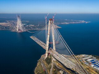bridge construction in İstanbul, Turkey