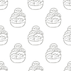Coloring seamless pattern. Print for cloth design, textile, fabric, wallpaper
