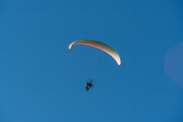 Paraglider in the sky in the south of Spain