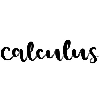 Isolated word calculus written in hand lettering