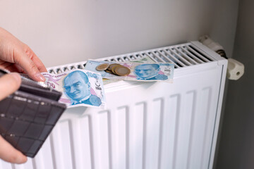 Heating bill. Soaring energy prices. Increase in the price of natural gas. Energy crisis. Poverty,...