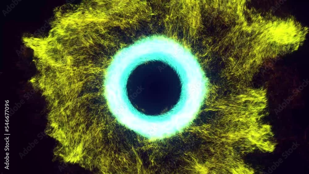 Poster shockwaves. glow particles spread like ink effect. luma matte as alpha channel. emitter ball emit sw
