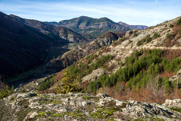 Rhodope Mountains near Borovitsa River, Bulgaria
