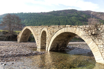 Ancient Roman bridge near village of Nenkovo, Bulgaria
