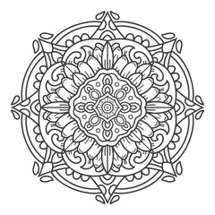 Mandala zentangle illustration coloring pages