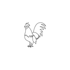 rooster vector design