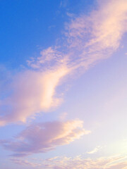 pastel-colored morning sky