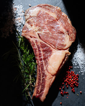 Chunk of raw beef steak