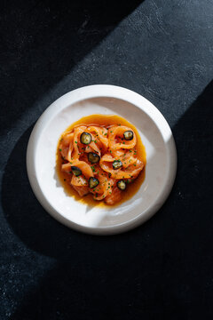 Salmon carpaccio