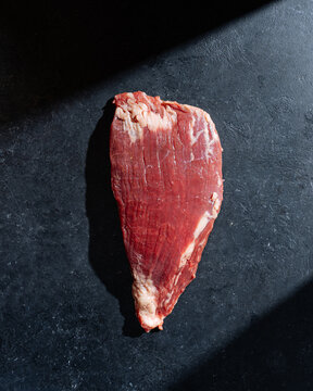 Chunk of raw beef steak