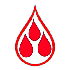 Obraz premium drop of blood