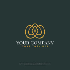 abstract symbol vector logo luxury style
