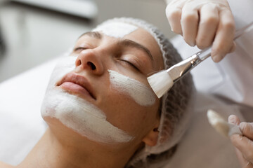 Skin care procedure in clinic