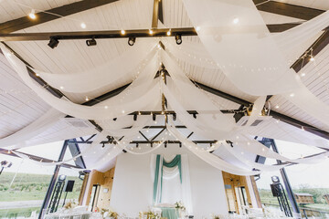 Interior design of wedding venue 