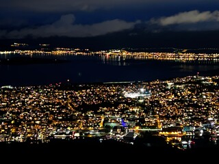 night view of the city