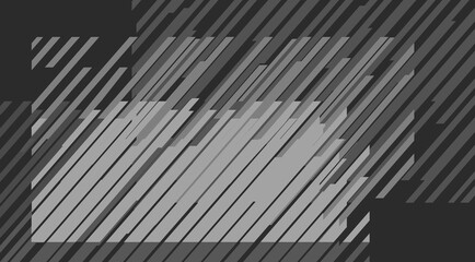 Monochrome abstract geometric background with diagonal stripes.