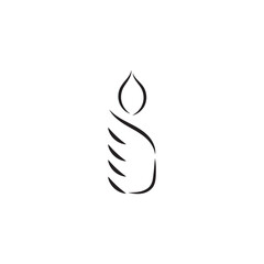 Obraz premium Candle Vectors Illustrations icon background