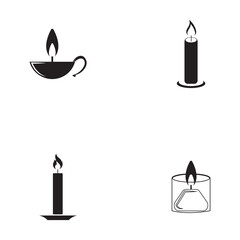 Candle Vectors Illustrations icon background