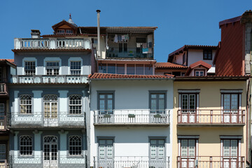Portuguese traditional old facades