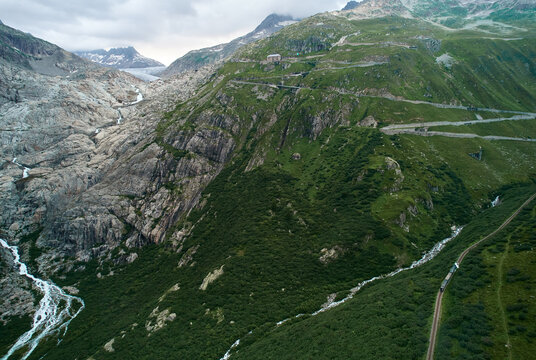 Rhone Glacier, Anthropocene steam train - anthropogenic climate change
