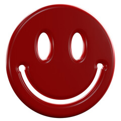 Smile 3d red emoji
