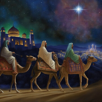 We Three Kings - Possible Nativity Xmas Card Design