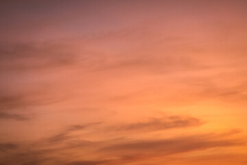 Naklejka na ściany i meble colorful sunset clouds over sky