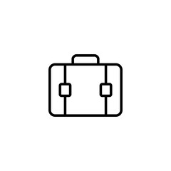Briefcase icon vector illustration. suitcase sign and symbol. luggage symbol.