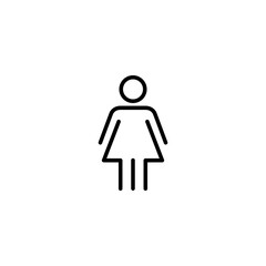 Female icon vector illustration. woman sign and symbol
