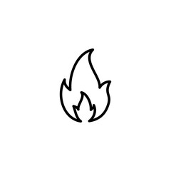 Fire icon vector illustration. fire sign and symbol