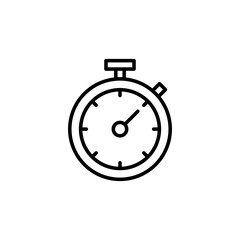 Obraz premium stopwatch icon vector illustration. Timer sign and symbol. Countdown icon. Period of time