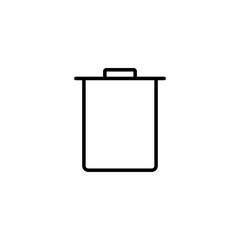 Trash icon vector illustration. trash can icon. delete sign and symbol.