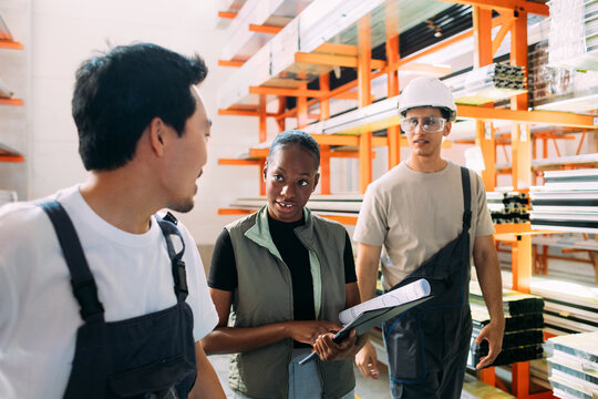 People Working in Factory 