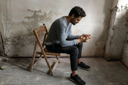 man sitting on a chair