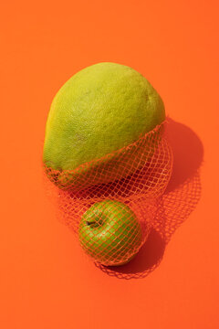 Pomelo and apple