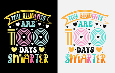 100 days of school t-shirt, Hundred days of t-shirt design