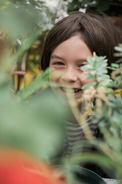 Portrait Of Playful Child