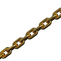 Fototapeta premium Golden chain 3d